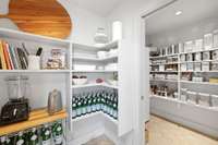 AMAZING built in Pantry Area!