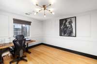 Office / Flex Space with beautiful trim work and stunning lighting!