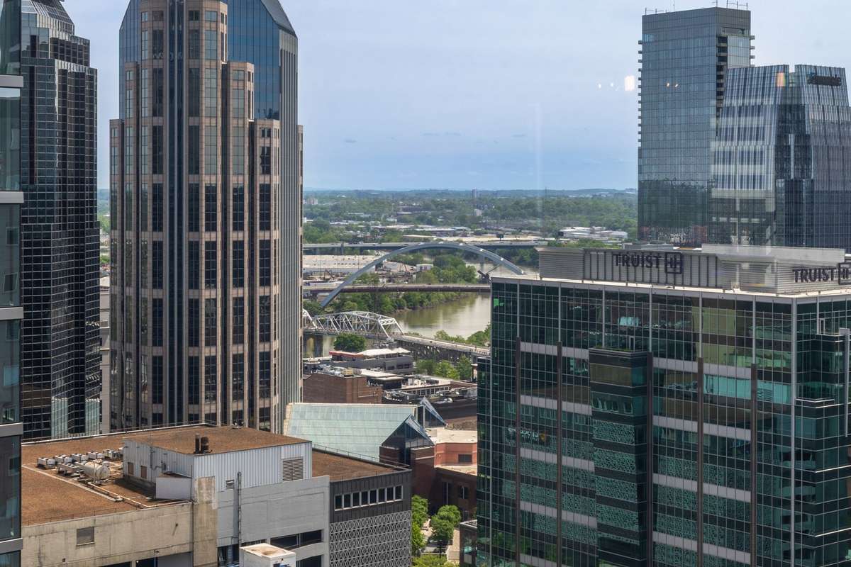 Views of the Cumberland River from the office / living / primary areas