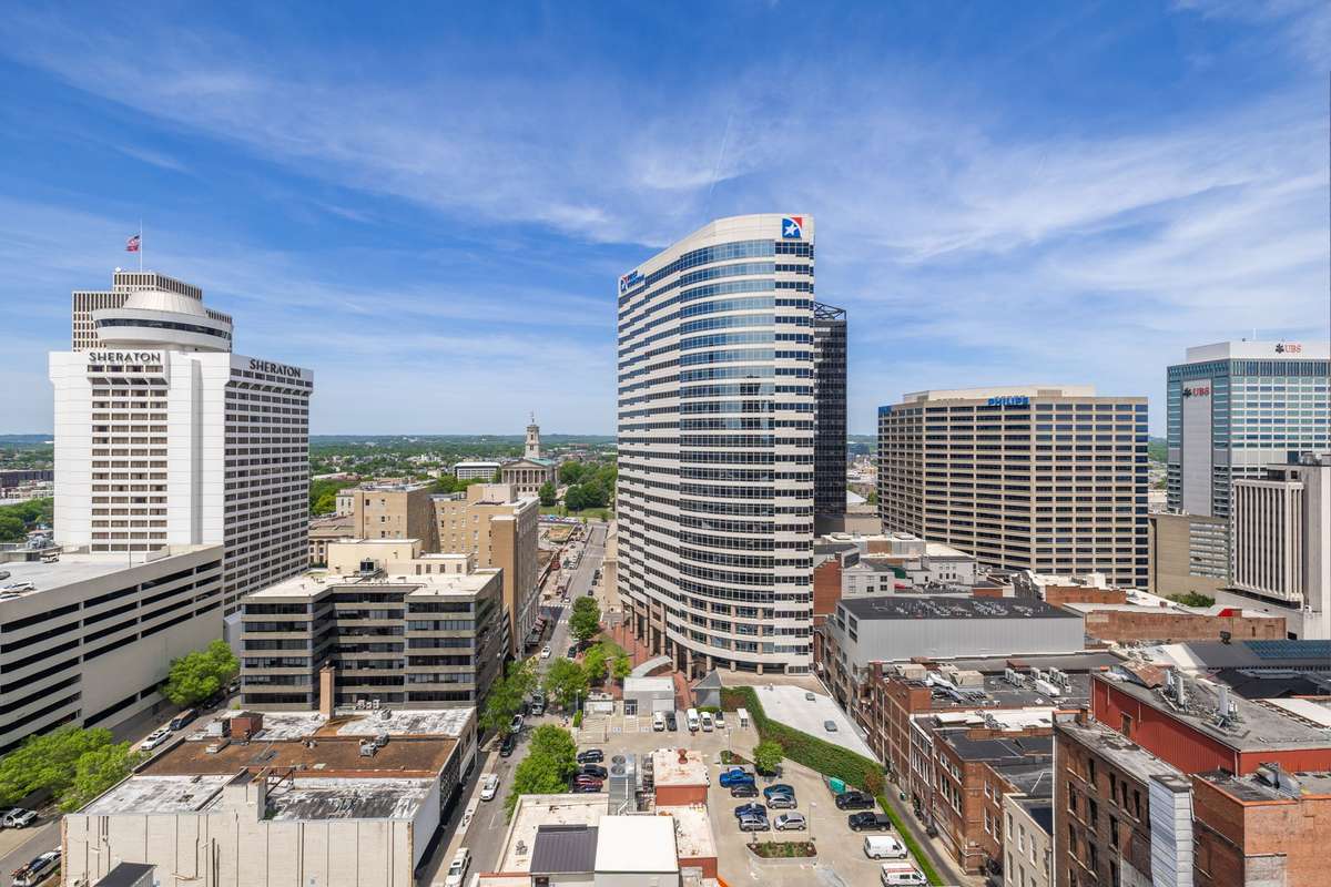 View from living, dining and kitchen