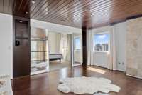 Upstairs landing area perfect for an office space, workout space or flex space!