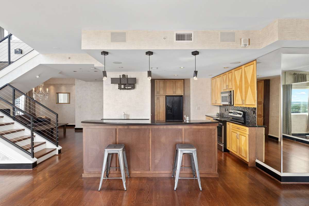 Large kitchen with huge island and lots of potential!