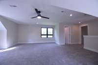 Huge bonus room over the garage