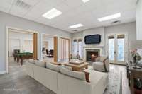 Virtually staged to give you an idea of how these rooms could lay out. How would you use these areas? So many options!