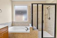 What a great soaking tub with a spa like feel.
