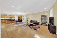 Open floorplan perfect for entertaining.