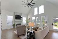 Plenty of natural light in the great room