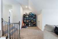 extra storage space in the bonus,  this area could be converted to a wet bar