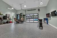 Heated and Cooled garage / shop that opens up to pool area