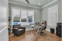 Second flex room with view of pool