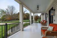 Spacious front porch