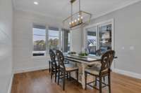 Eat in Breakfast nook overlooking the pool