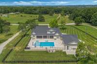 Stunning view around home with fencing around main perimeter