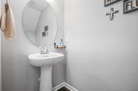 Downstairs half bath.