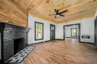 Enjoy lots of family time in this large open family room.