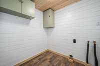 Spacious utility room.