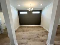 Great open dining room .