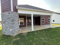 A cozy corner fireplace for winter