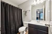 The second en-suite bathroom offers a single vanity and a convenient shower/tub combo, perfect for everyday functionality! 2336 Convention Way Murfreesboro, TN 37130
