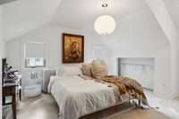 Upstairs primary bedroom suite/retreat.