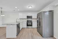 All new stainless appliances