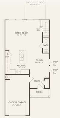 The townhome features an open concept layout of the main level, perfect for modern living and entertaining! LVP flooring is included throughout the 1st floor as well.