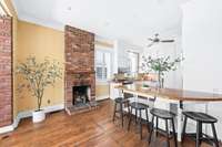 The expansive kitchen opens to the breakfast room making it a wonderful gathering area.