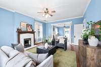 Yummy- owners can enjoy some peace and quiet here! Sitting room opens up to the bedroom.