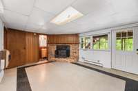 Walk out Basement With Fireplace