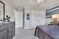 Oversized secondary bedrooms upstairs with ample storage.