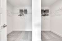 GREAT walk-in closet in your primary suite!