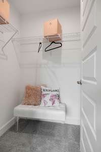 Oversized secondary bedrooms upstairs with ample storage.