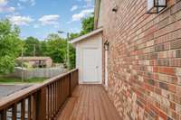 Deck with storage room