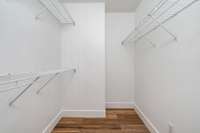 Main bedroom walk-in closet