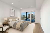 Massive 23 x 14 primary suite with sitting area and private deck