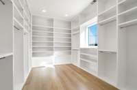 Owner's walk-in closet