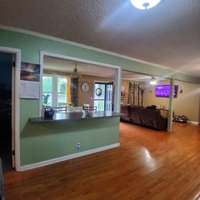 Open bar area in kitchen/dining room (shared wall)