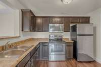 Spacious kitchen.