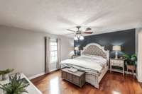 Fresh paint on walls and ceiling