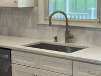Modern fixtures throughout the home.