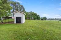 Additional carport and shed with electric!