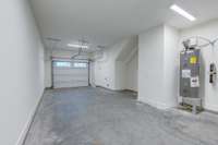 Large Garage with plenty of extra storage.