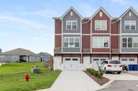 End Unit adjacent to common area.  Very private.
