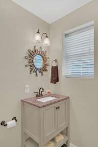 Efficiency apartments half bathroom