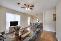 Virtually Staged Living / Dining Room