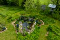 The Pond Garden The wildlife pond and the surrounding pond garden were installed to bring aquatic plants  and margin plants like foxgloves, Siberian & Japanese irises, rush grasses, culver’s root, and Siberian dwarf willows into the garden.
