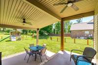 Beautiful covered patio. Surround Sound and TV connections!
