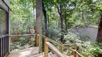 Another deck leading to the drive and 2nd detached garage.