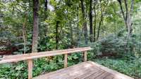 Deck off the sunroom.