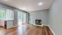 With this adjoining den including a ventless, gas fireplace, this kitchen space is definitely the heart of the home.